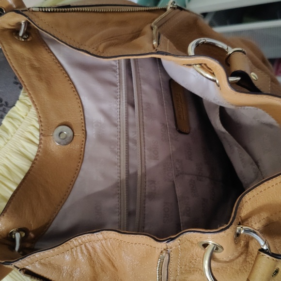 Michael Kors Shoulder Bag Brown Beige - Picture 5 of 12